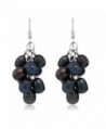 Black Cultured Freshwater Cluster Earrings