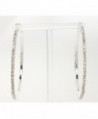 Earrings Silver Crystal Hoops Kikis in Women's Hoop Earrings