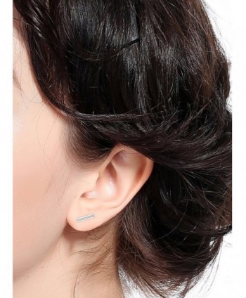 ORAZIO Stainless Earring Earrings Silver tone in Women's Stud Earrings