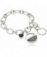 T Tahari Crystal Charm Bracelet - Silver/Grey - CG12EH68ORZ