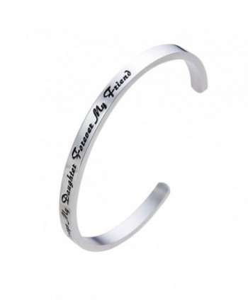 Meibai Daughter Forever Stainless Bracelet - Always My Daughter Forever My Friend - CN1867EOXZG