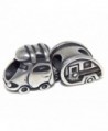 Stainless Steel "Car Pulling a Camper" Charm Bead 508 for European Snake Chain Bracelets - C317YD4Y7MC