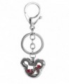 Floating Mickey Inspired No Stone Locket with Choice or 6 Charms by BG247 - No Stone Keychain - CX12HJSC9PB