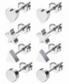 JOERICA 4 Pairs Heart Stainless Steel Stud Earrings for Women Girls Star Earrings - A:Silver-tone - CM186GO5C2R