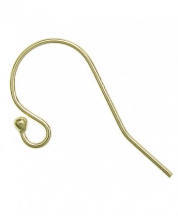 2 pcs 14k Gold-filled Ball Dot Earwires 0.7mm / 21 GA Gauge French Hook Earring - CJ11CT7DM3L