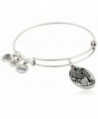 Alex and Ani "Path of Symbols" Sphinx Expandable Wire Bangle Charm Bracelet - Rafaelian Silver - CX12MDDZWDN