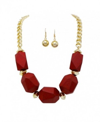 Rosemarie Collections Statement Necklace Earrings