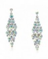 Lia Newyork Iridescent Austrian Crystal Bridal- Prom- Wedding Drop Dangle Earrings (EF00175AB) - CD11AEHUTXN