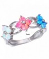 CiNily Created Rhodium Jewelry Gemstone in Women's Wedding & Engagement Rings