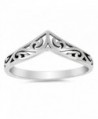 Filigree Celtic Chevron Thumb Ring 925 Sterling Silver Victorian Band Sizes 3-12 - CS17AAOL4X8