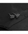 Sterling Silver Tiny Lotus Earrings