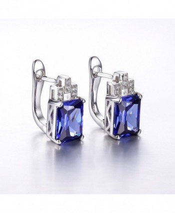 Merthus Sterling Created Tanzanite Earrings in Women's Stud Earrings