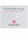 Dogeared "It's the Little Things" Heart Post Earrings - silver - CB118SWT51J