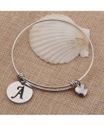 MAOFAED Initial Bracelet Personalized Jewelry in Women's Bangle Bracelets