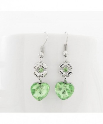 DaisyJewel Clover Accent Crystal Earrings