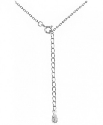 Silver Sideways PETITE Cross Pendant Necklace .925 Sterling Silver Religious Women's Charm Jewelry Box - CL11BL26U93