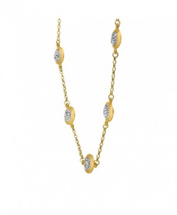 Crystaluxe Necklace Swarovski Crystals Gold Bonded