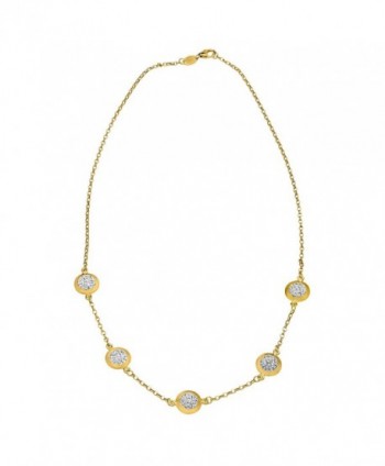 Crystaluxe Necklace Swarovski Crystals Gold Bonded in Women's Collar Necklaces