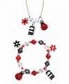 Necklace & Bracelet Sets "Ladybug" - JNC026 - CS11CLWYKE9