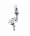 Sterling Silver Polished Flamingo Charm (Approximately 22 x 10 mm) - CX11JP8FE0B