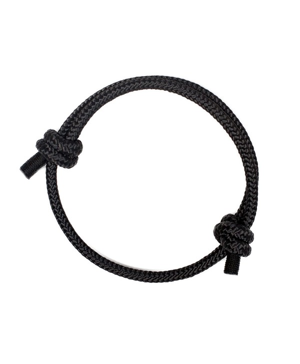 Highest Quality Stylish Nautical Rope Bracelet for Women - Black pearl - C41889QI6L5