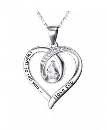 Angel caller Engraved Infinity Necklace - C212N7CLFV9