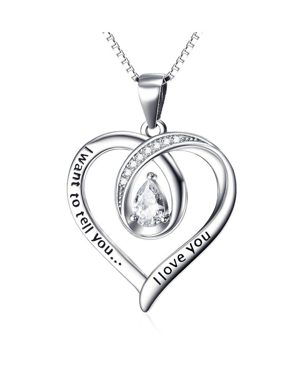 Angel caller Engraved Infinity Necklace - C212N7CLFV9