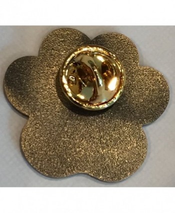 Dog Mom Paw Print Heart Lapel Pin 1 1/16" Antique Brass - C512H55VFHL