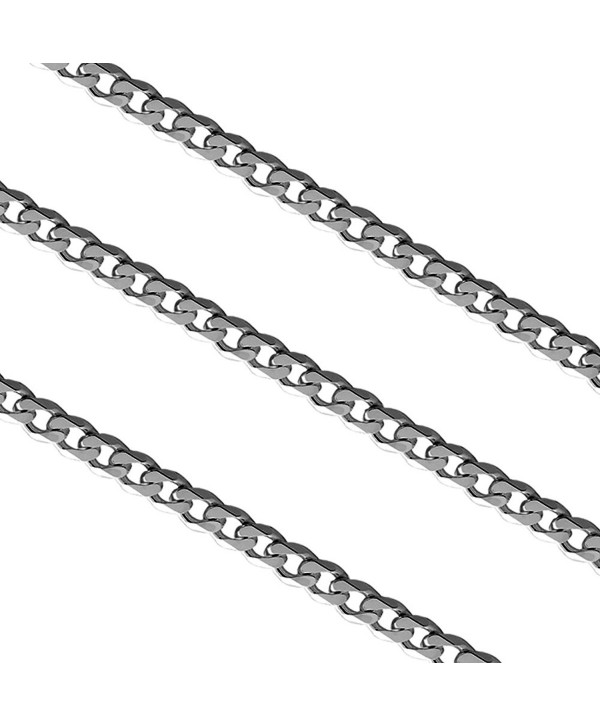 2.8mm Stainless Steel Curb Link Chain Necklace - C9129PA4AAP