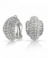 Bling Jewelry Crystal Earrings Rhodium