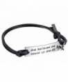 Inspirational Leather Stainless Bracelet Believed - C512J37EPXF