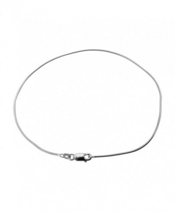 Sterling Silver Italian Anklet Lobster in Women's Anklets