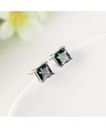 Plated Multicolor Zirconia Earrings Jewelry in Women's Stud Earrings