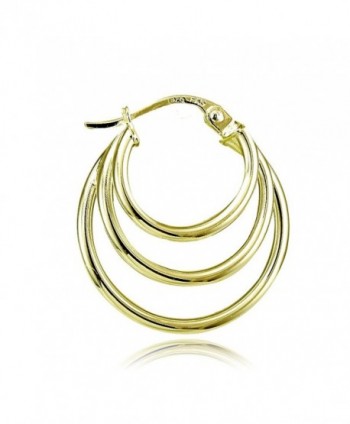 Hoops Loops Yellow Sterling Earrings