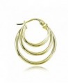 Hoops Loops Yellow Sterling Earrings