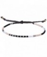 KELITCH Multicolor Crystal Shell Beaded Friendship Bracelets Hand Woven New Jewelry - Black White - CV17YH0OIW9