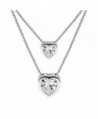 B Catcher Necklace Sterling Zirconia Valentines - CQ187W93A0L