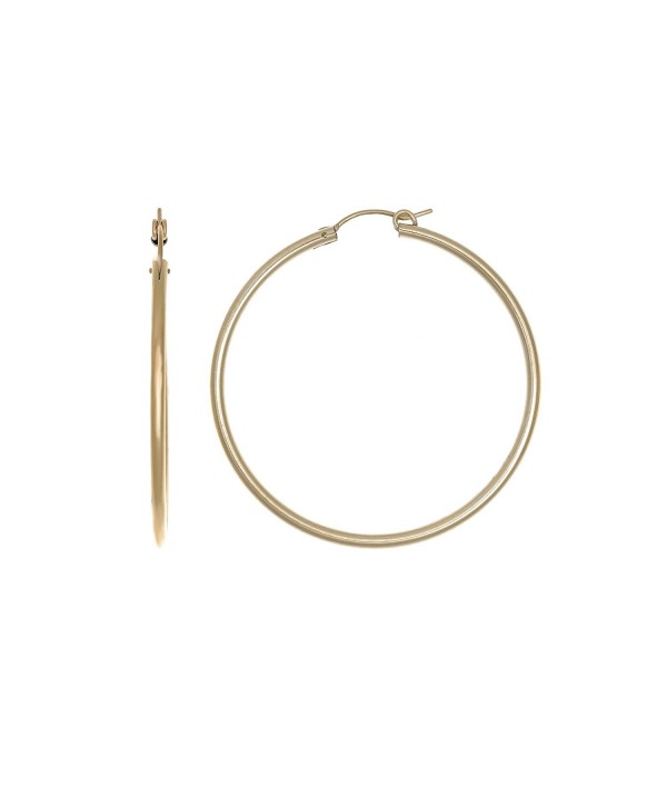 14k Yellow Gold Filled 48 mm Hoop Earrings Light Weight - CP186OO2GLQ