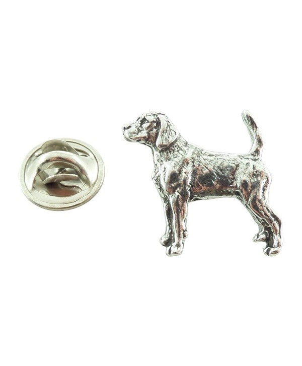 Creative Pewter Designs- Pewter Beagle Mini Pin- Antiqued Finish- D322MP - CA127C08IWJ