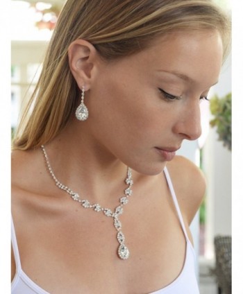 Mariell Sparkling Rhinestone Necklace Bridesmaids