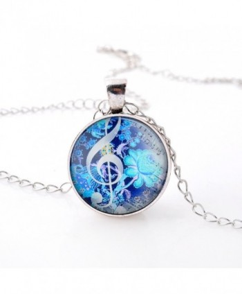 Fluorescent Flowers Musical Necklace 01003520 2 in Women's Pendants