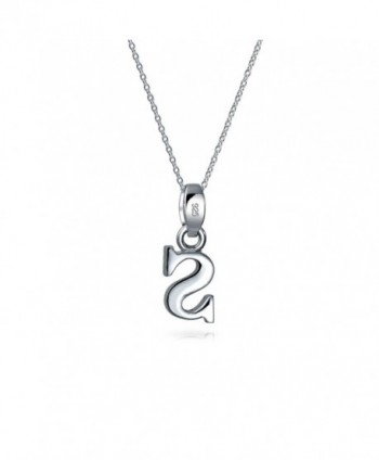 Bling Jewelry Initial Sterling Necklace