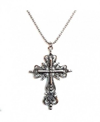 jaipri Women's Jesus Christ Crucifix Cross Pendant Stainless Steel Necklace Chain 22 Inch22 Inch - C6184AERZNG