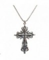 jaipri Women's Jesus Christ Crucifix Cross Pendant Stainless Steel Necklace Chain 22 Inch22 Inch - C6184AERZNG