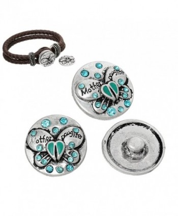 Choose Button Bracelets Daughter Butterfly