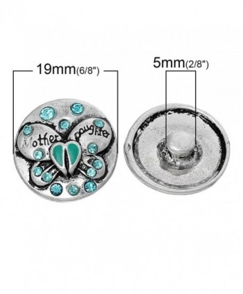 Choose Button Bracelets Daughter Butterfly in Women's Charms & Charm Bracelets