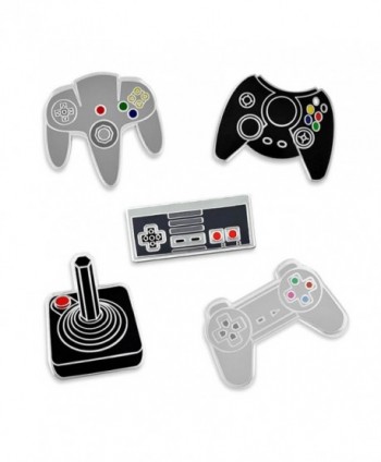 PinMart's Retro Video Gaming Original Controller Enamel Lapel Pin Set - CV17YST3QNL