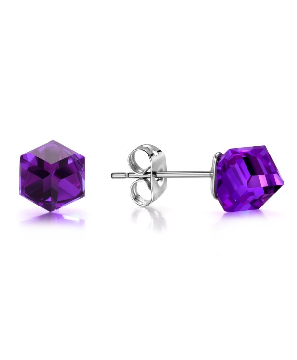 J F%C3%A9e SISN Purple Aurora Borealis Earrings - Purple - CZ189O92WAR