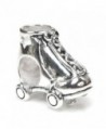 Sterling Silver Star Roller Skate European Style Bead Charm - C0114NMLGM9