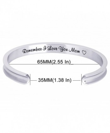 Inspirational Bracelet Stainless Rememeber Bangle in Women's Cuff Bracelets